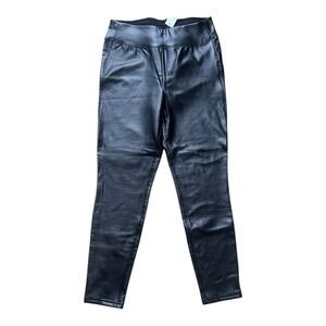 GAP Faux Leather Leggings | Petite‎ Small | Black High Rise Stretch